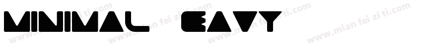 minimal Heavy字体转换
